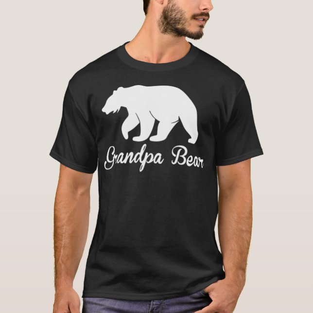 T-shirt Bouddhisme de conception de l'ours grand-père  (Devant)