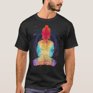 T-shirt Bouddhisme spirituel zen Mandala Colorful B