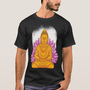 T-shirt Bouddhisme zen Méditation bouddhiste Lotus Flower 