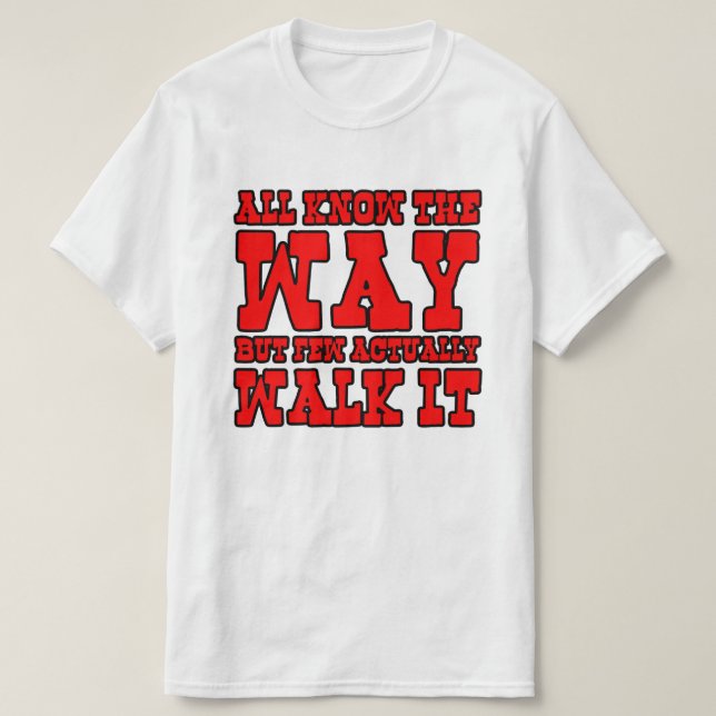 T-shirt Bouddhisme zen style occidental (Design devant)