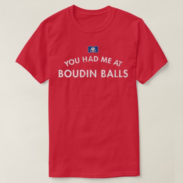 T-shirt Boudin Balls Cajun Saucisse de porc frite profonde (Design devant)
