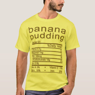 T-shirt boudin banana Nutrition Fact