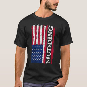 T-shirt Bouding Off Road SA Drapeau Retro Mud Run & 4 Whee