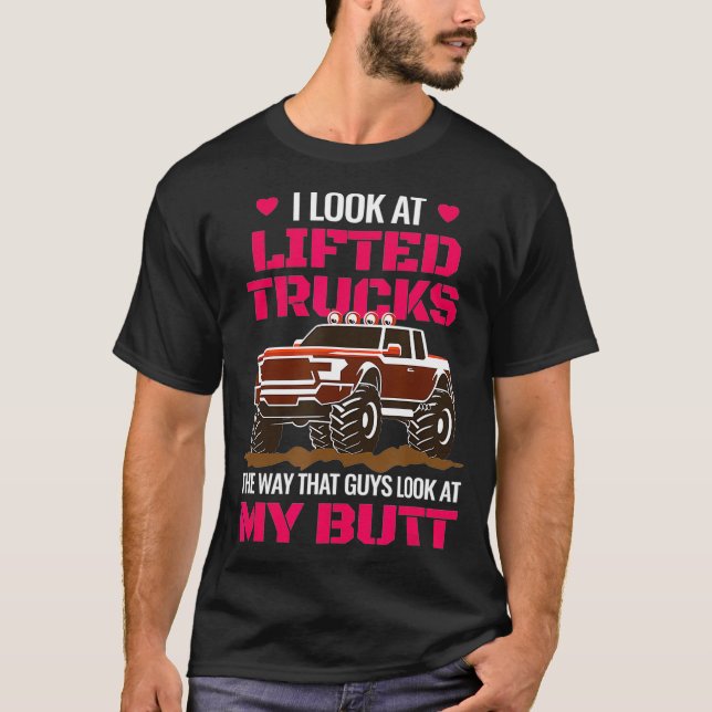 T-shirt Boue Bogging Boudding Camion Lifted Femmes (Devant)