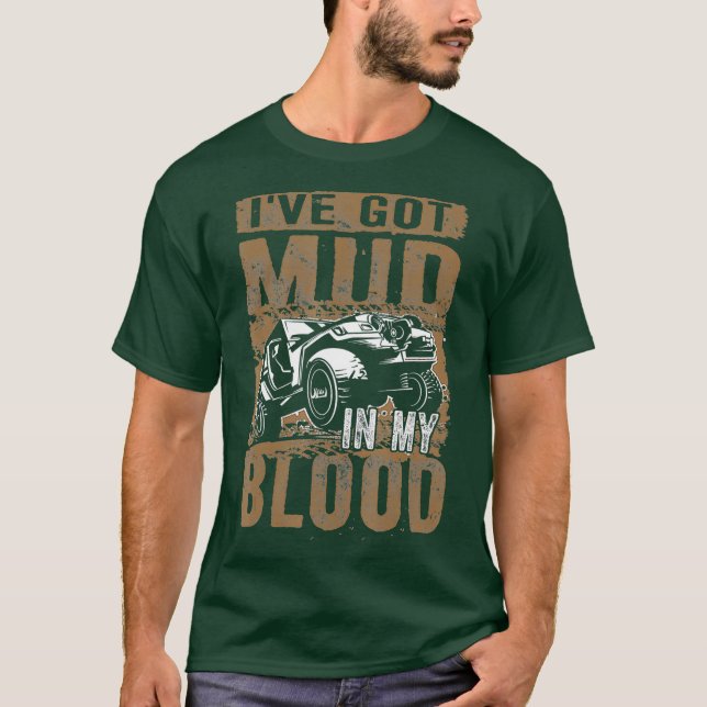 T-shirt Boue dans mon sang 4x4 Boue (Devant)