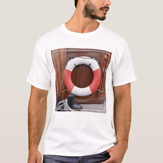 T-shirt Bouée de sauvetage de bateaux (Devant)