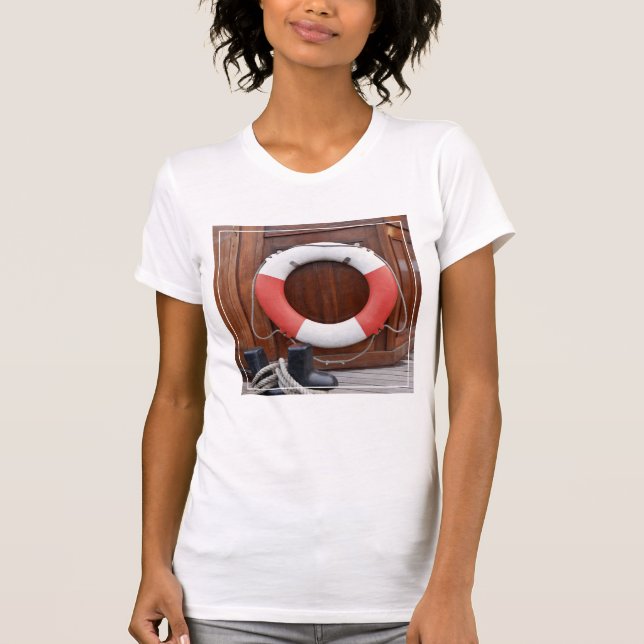 T-shirt Bouée de sauvetage de bateaux (Devant)