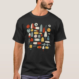 T-shirt Bouées de bateaux de pêche T Chemise