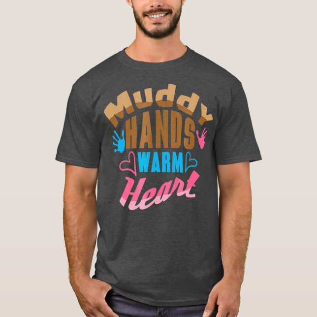 T-shirt Boueux Mains Chaud Coeur Potterie Amant (Devant)