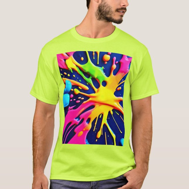 T-shirt Bouffées De Neon Viviles (Devant)
