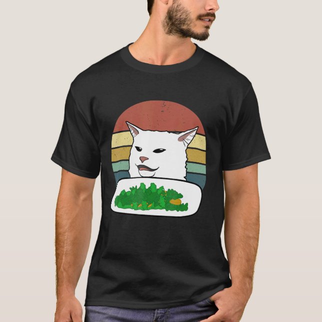 T-shirt Bouge Chat Ne S'Occupe Pas De Salade (Devant)