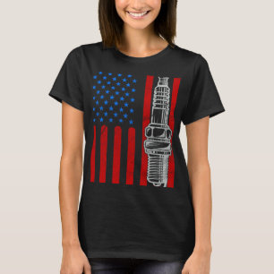 T-shirt Bougie d'allumage Drapeau Américain Patriotique Vi