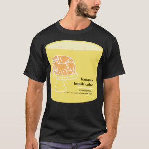 T-shirt Bougie de gâteau à la paille de banane