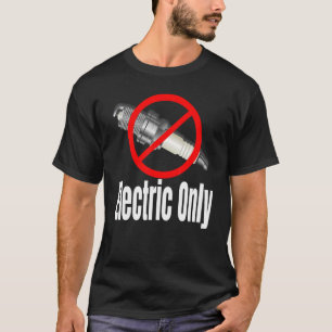 T-shirt Bougie D'Étincelle Sortie Des Véhicules Électrique