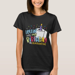 T-shirt Bougie en papier toilette d'anniversaire de la qua
