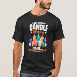 T-shirt Bougie Fabriquant Humour Pour Un Chandl De Cire De