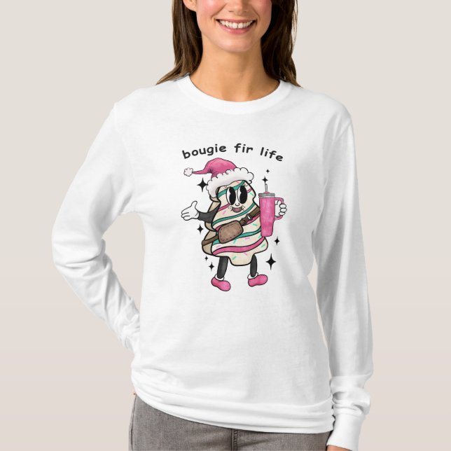 T-shirt Bougie Fir Life, Boujee Christmas Tree, Cadeau de  (Devant)