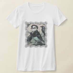 T-shirt Bougie Gothique Edgar Allan Poe Parakeet Inspiré