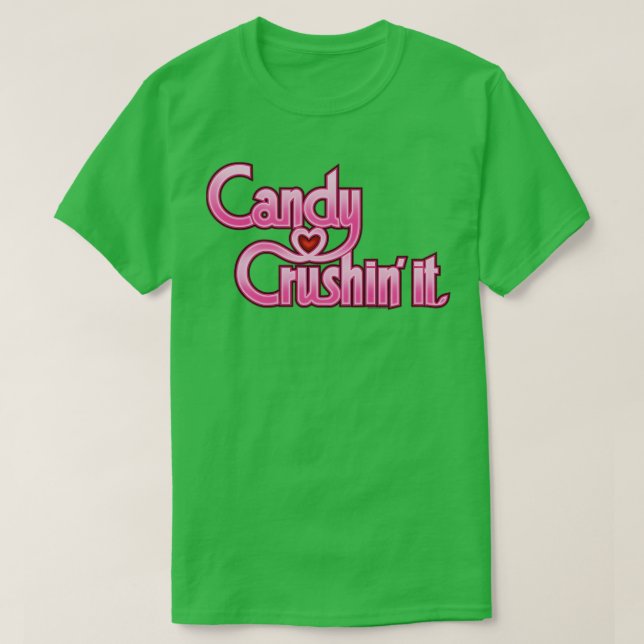 T-shirt BOUGIE LE CRUSHIN Rose (Design devant)