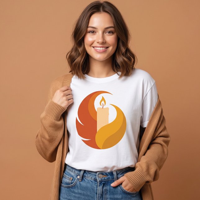 T-shirt Bougie Minimale Automne Cozy Fall (Créateur téléchargé)