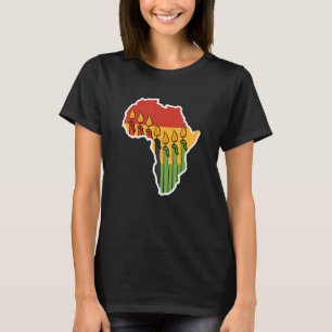 T-shirt Bougies continentales de Mishuma Kwanzaa