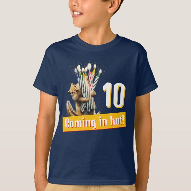 T-shirt Bougies d'anniversaire de Tamia (Devant)