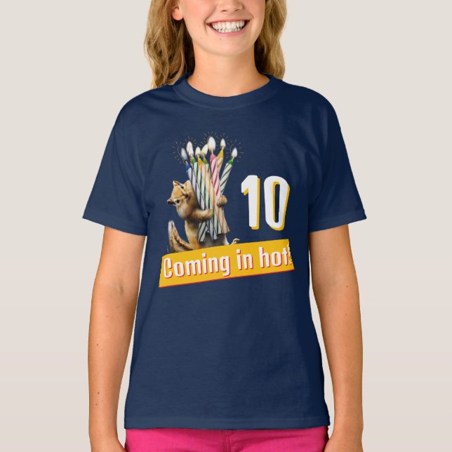 T-shirt Bougies d'anniversaire de Tamia (Devant)