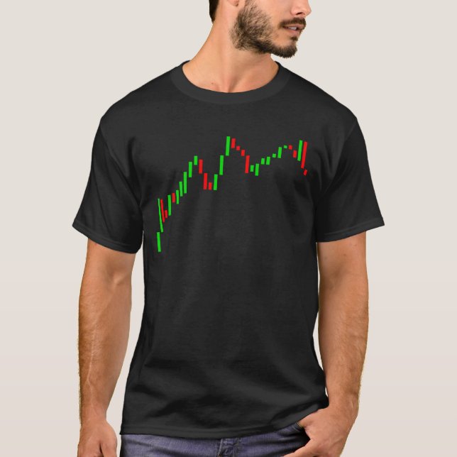 T-shirt Bougies de commerçant de forex (Devant)