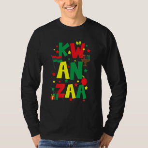 T-shirt Bougies de Kinara pour la célébration de Kwanzaa J