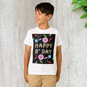 T-shirt Bougies de voeux d'anniversaire