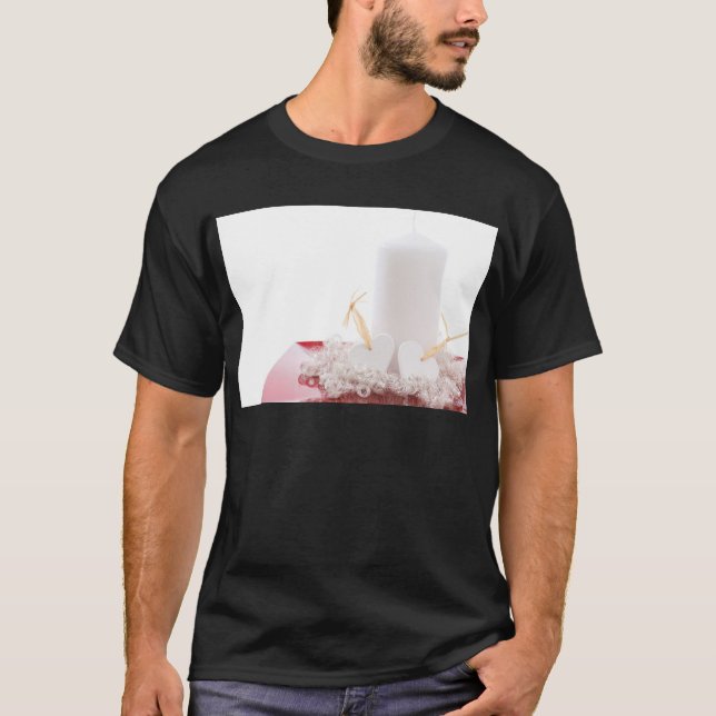 T-shirt Bougies et coeurs (Devant)