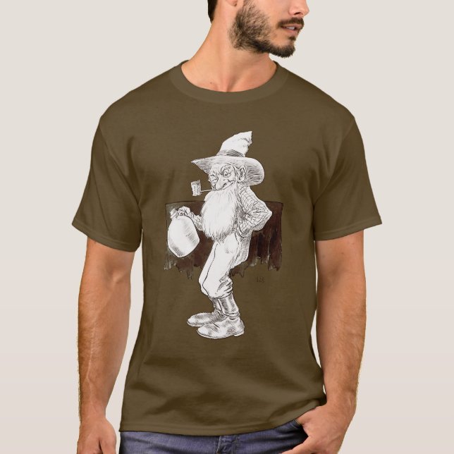 T-shirt Bouilleur de contrebande de J P Bernard (sépia) (Devant)
