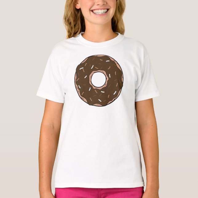 T-shirt Bouillie De Chocolat, Donut, Glace, Glaçage, Saupo (Devant)