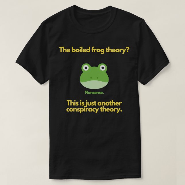 T-shirt Bouillir une grenouille (Design devant)