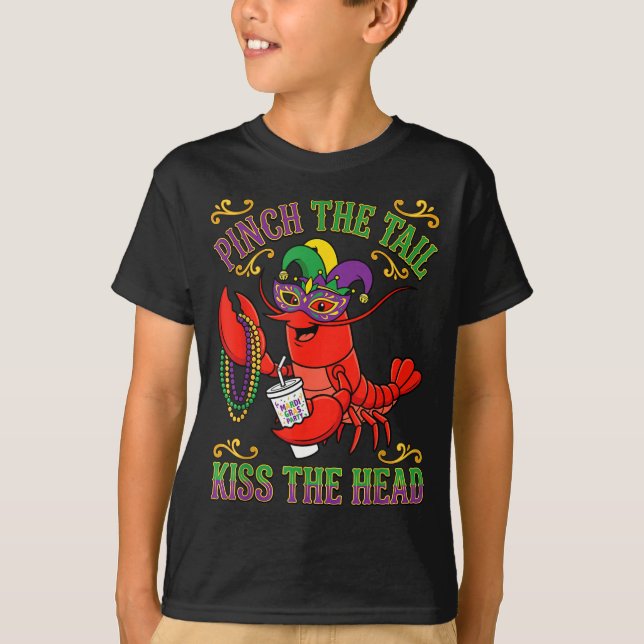T-shirt bouillons de écrevisses de Mardi gras  (Devant)