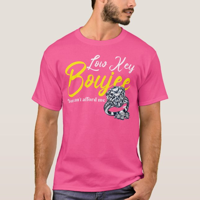 T-shirt Boujee à clé basse Hip hop Bourgeois Fancy Wom (Devant)
