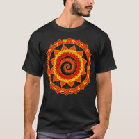 Boukonia Géométrie Sacrée Orange Sunflower Radial