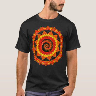 T-shirt Boukonia Géométrie Sacrée Orange Sunflower Radial