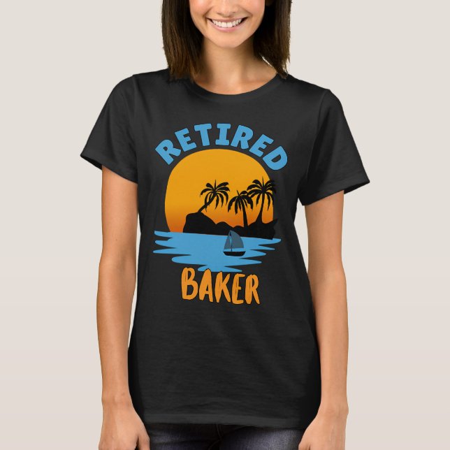 T-shirt Boulanger à la retraite (Devant)