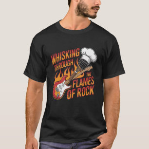 T-shirt Boulanger heavy metal drôle Chef rock and roll