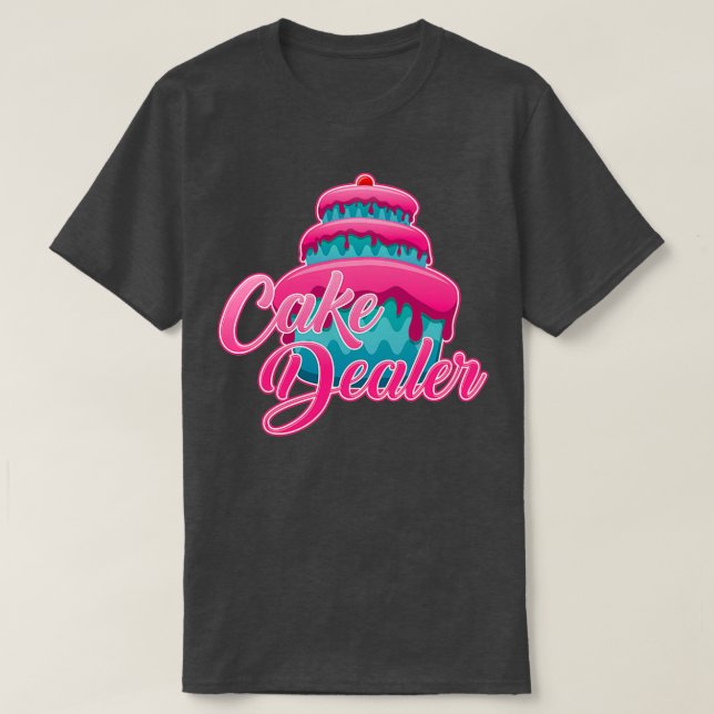 T-shirt boulangère de concessionnaire de tarte à gâteaux (Design devant)