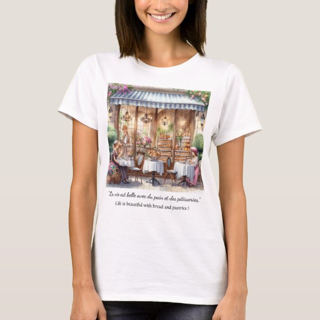 T-shirt Boulangerie française vintage  (Devant)