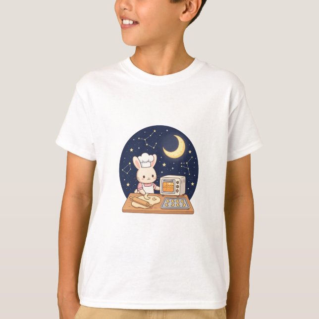 T-shirt Boulangerie Lapin au Clair de Lune (Devant)