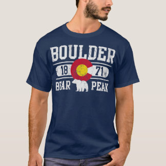 T-shirt Boulder Colorado Ours Peak Vintage Fade
