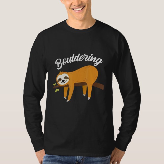 T-shirt Boulder Fun Sloth Escalade Rock Escalade (Devant)