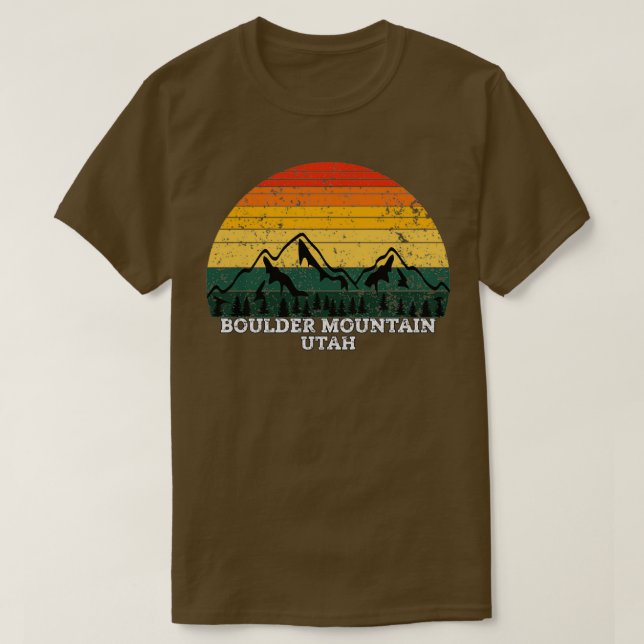 T-shirt Boulder Mountain Utah (Design devant)