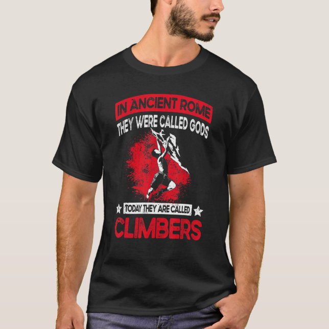 T-shirt Boulder Saying Mountaineer Rock & Mountain Climat (Devant)