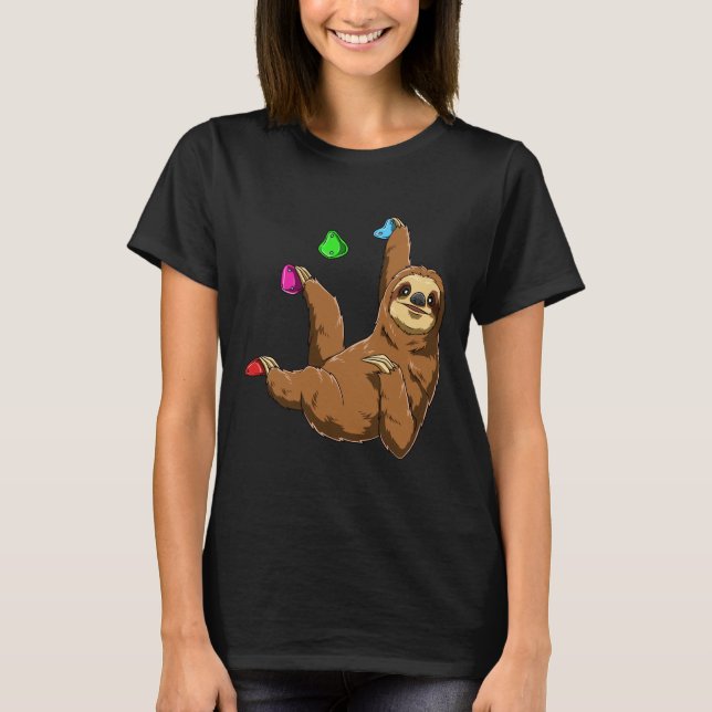 T-shirt Boulder Sloth Bouldering Et Escalade (Devant)