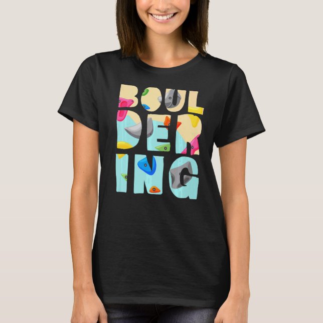 T-shirt Boulderer Rock Escalade Alpiniste Bouldering (Devant)