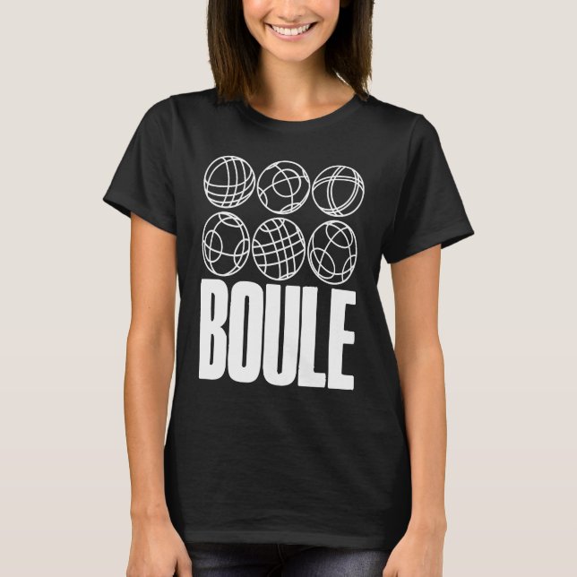 T-shirt Boule Balls For Boulder Petanque Boules Ball (Devant)